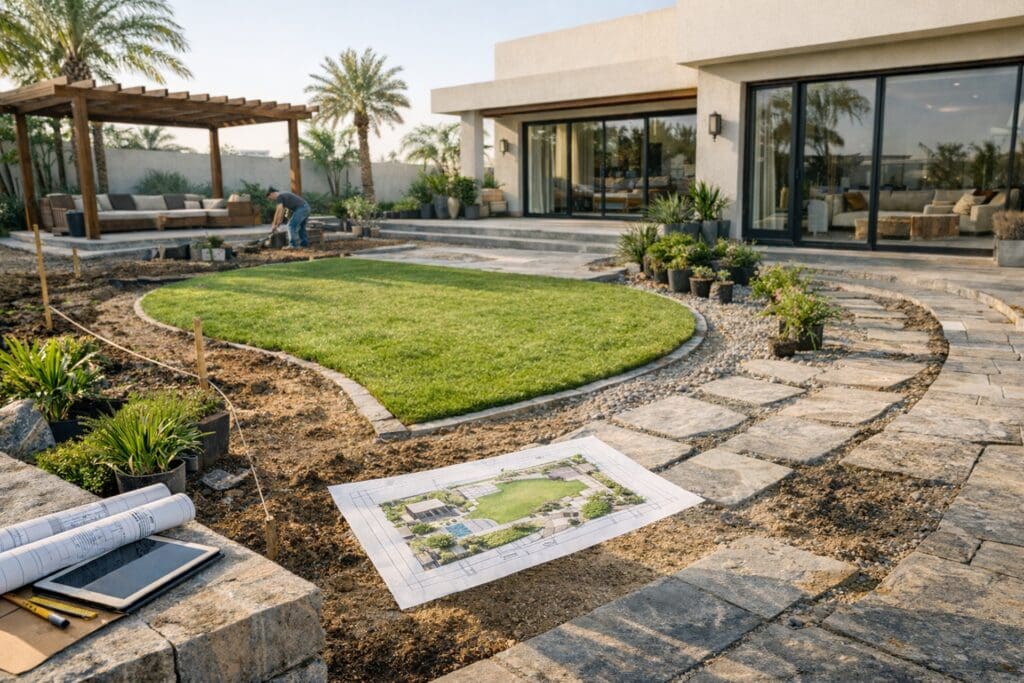 villa-landscaping -construction
